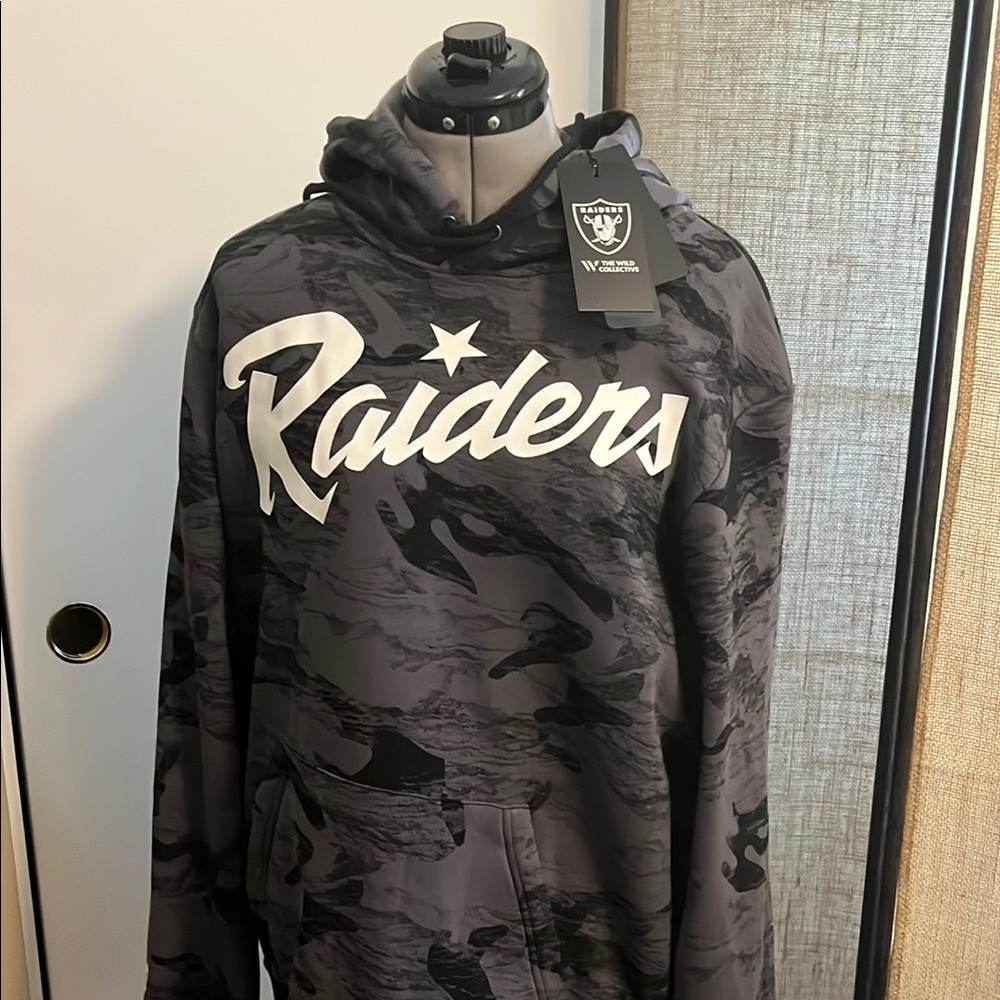 Las Vegas Riders by Lee Black Camo Pullover Hoodie